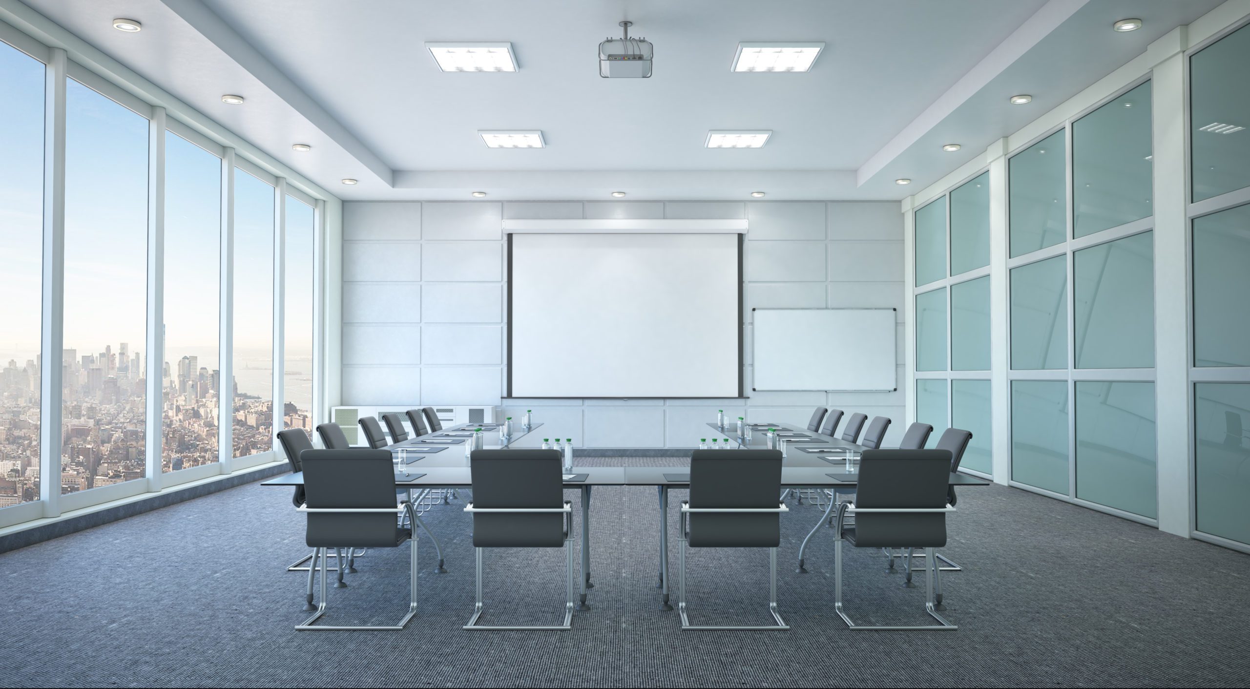 Conference Room Interior. 3d Illustration - VSGI | SOLUTIONZ